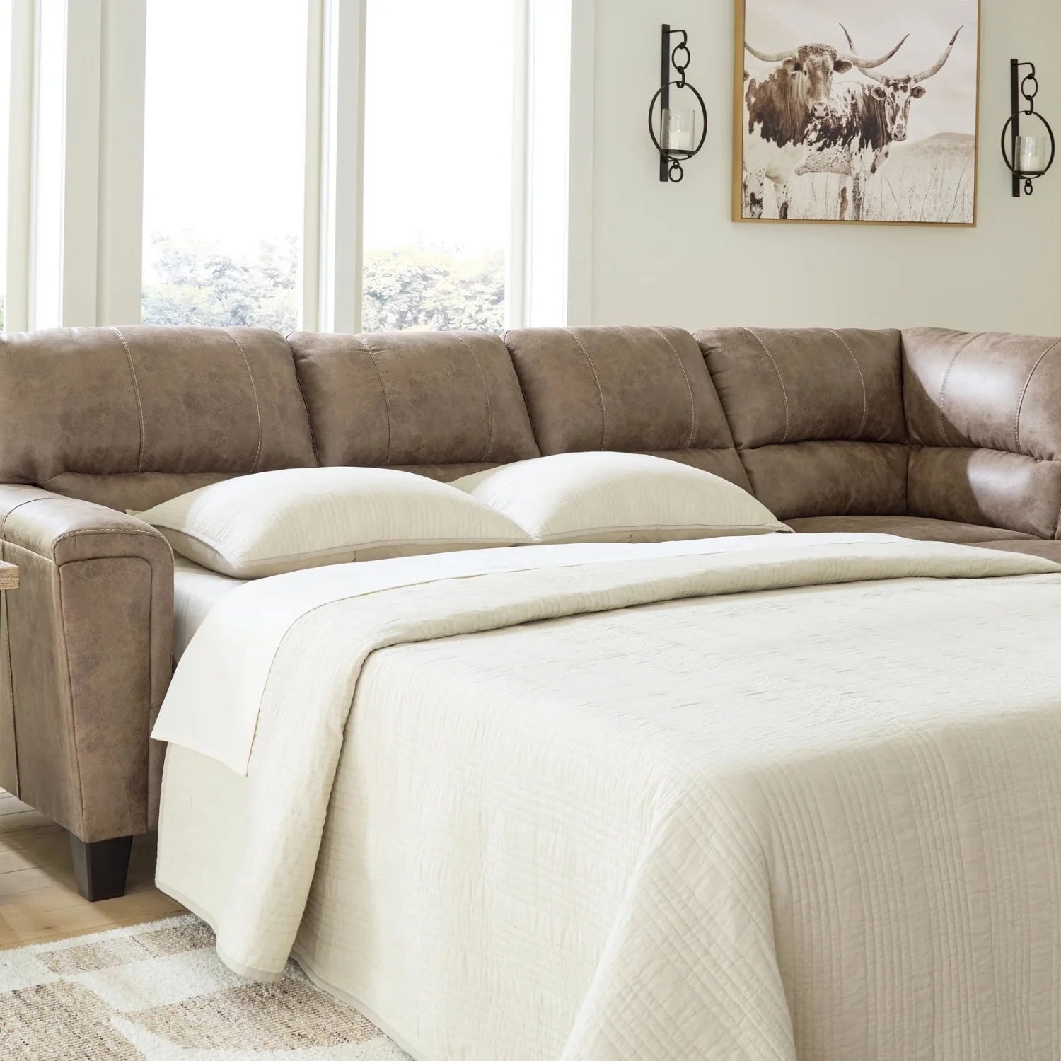 Soroca 2-Piece Sectional Sofa Sleeper Chaise
