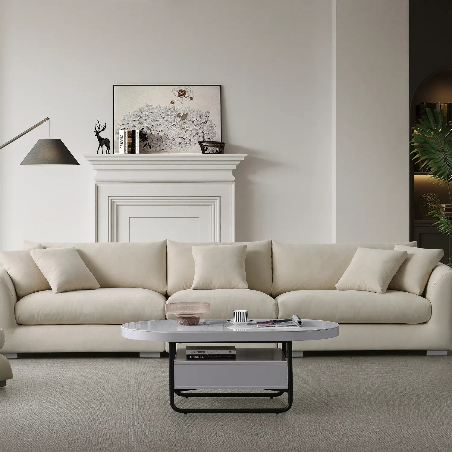 Sydney Feather Sofa - Beige