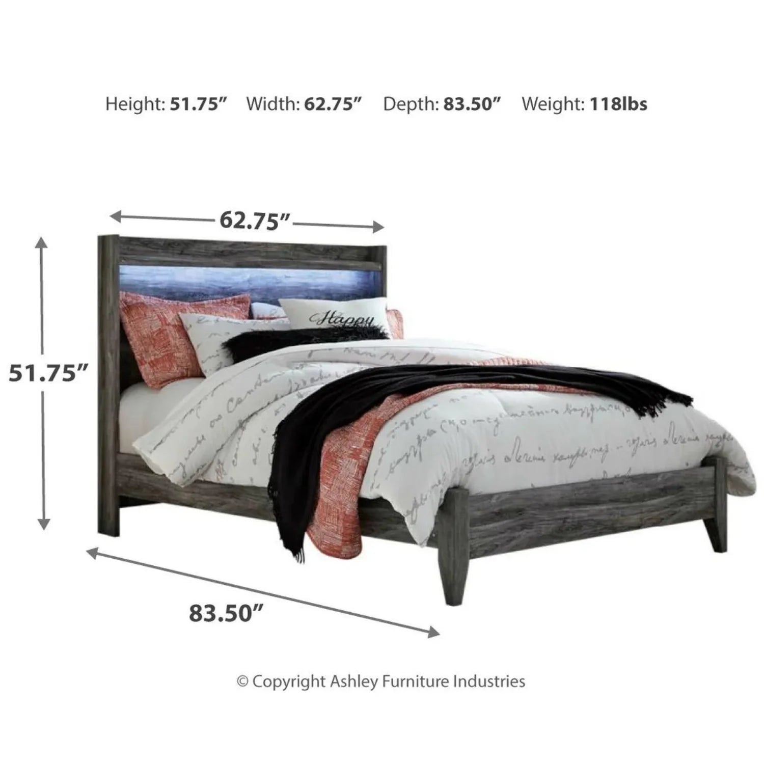 Visby Panel Bed