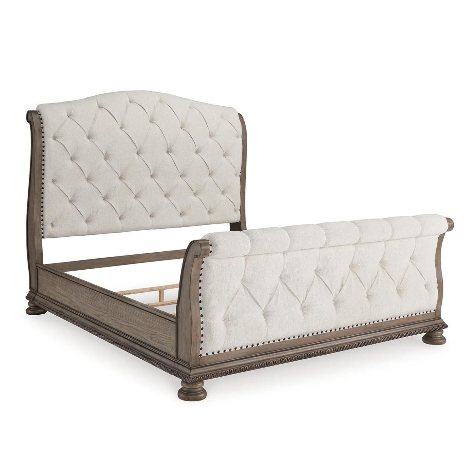Versailles Upholstered Sleigh Bed