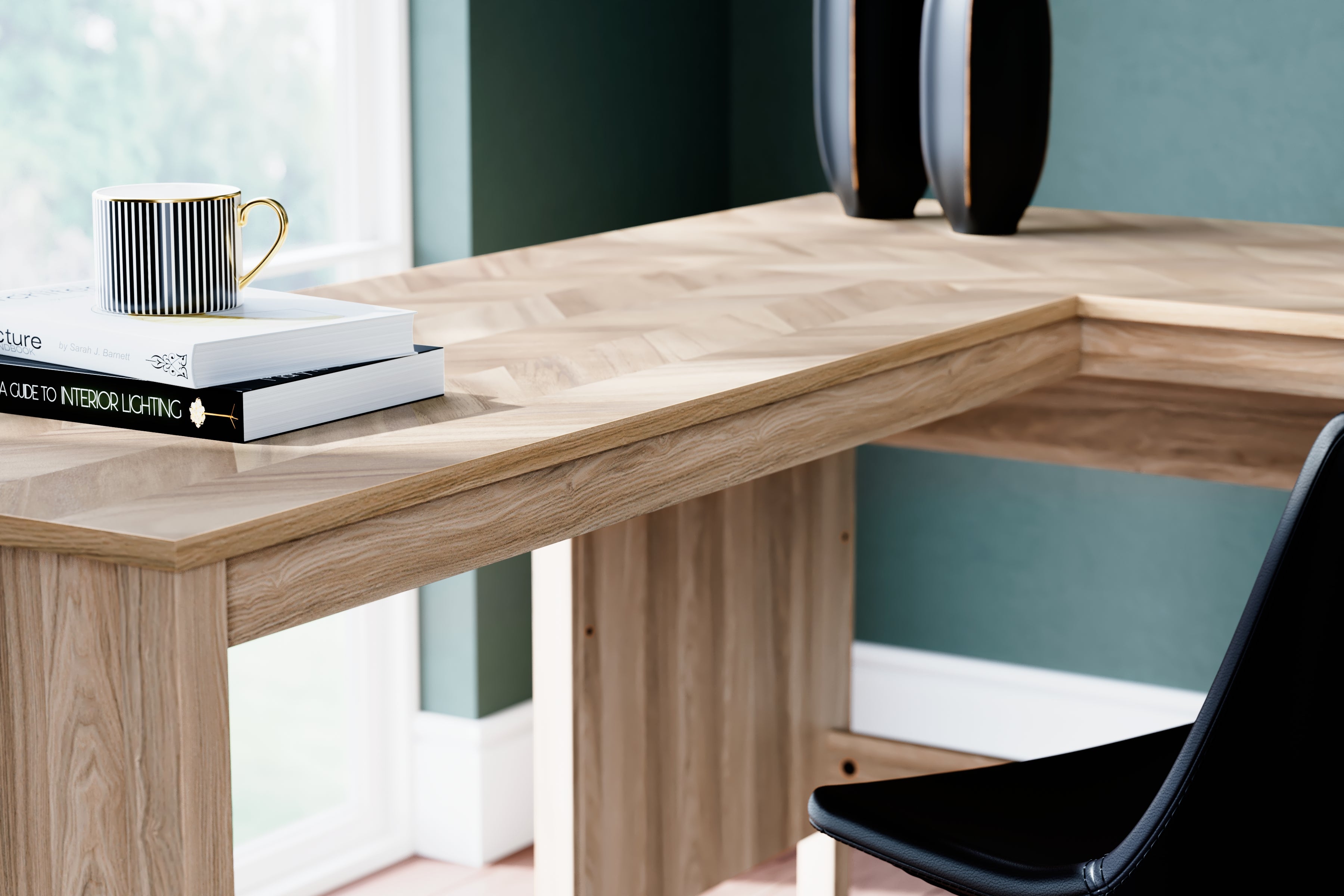 Uppsala 60" Home Office Desk with Return