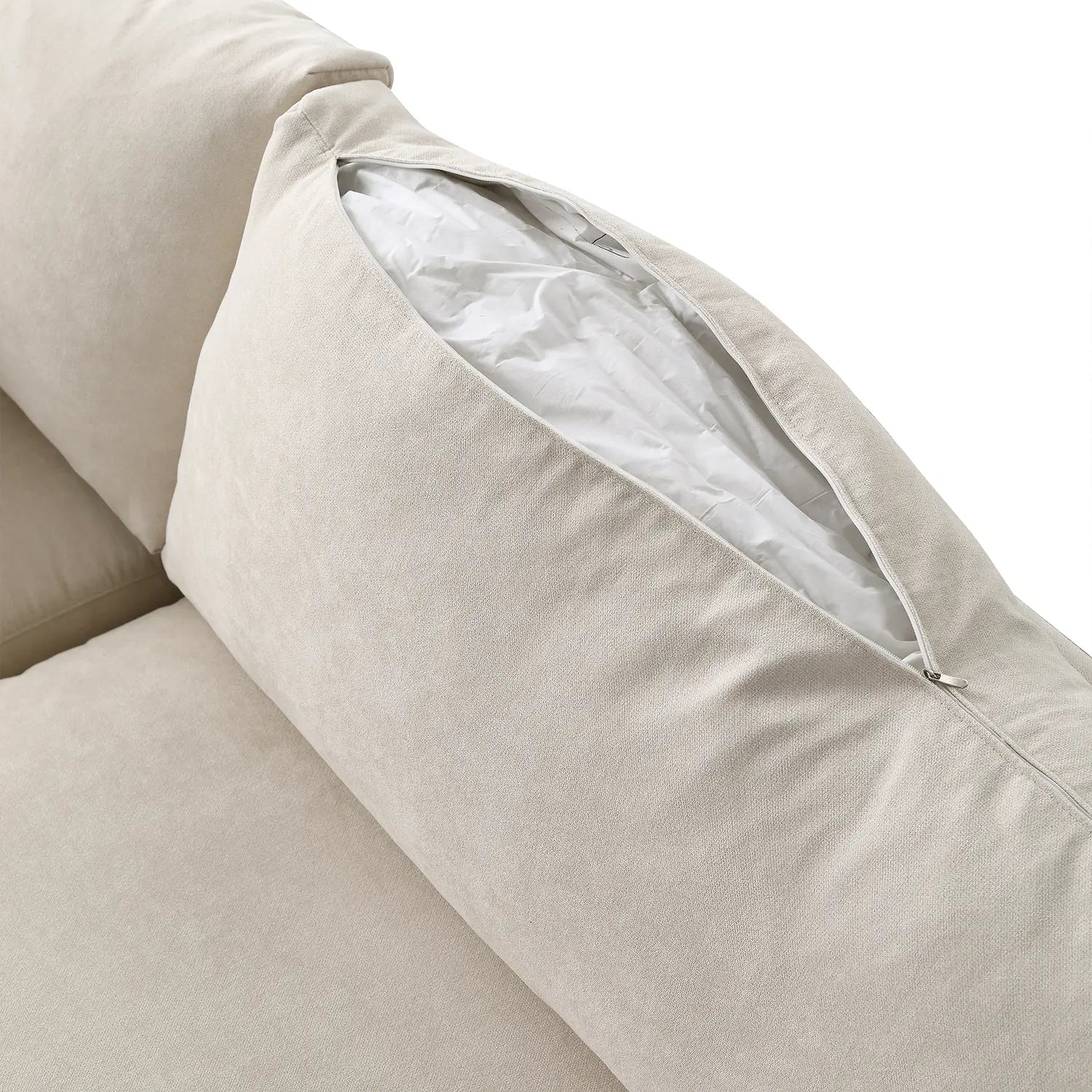 Sydney Feather Sectional Sofa - Beige