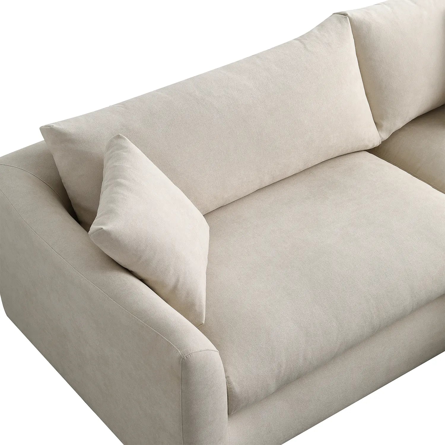 Sydney Feather Sectional Sofa - Beige