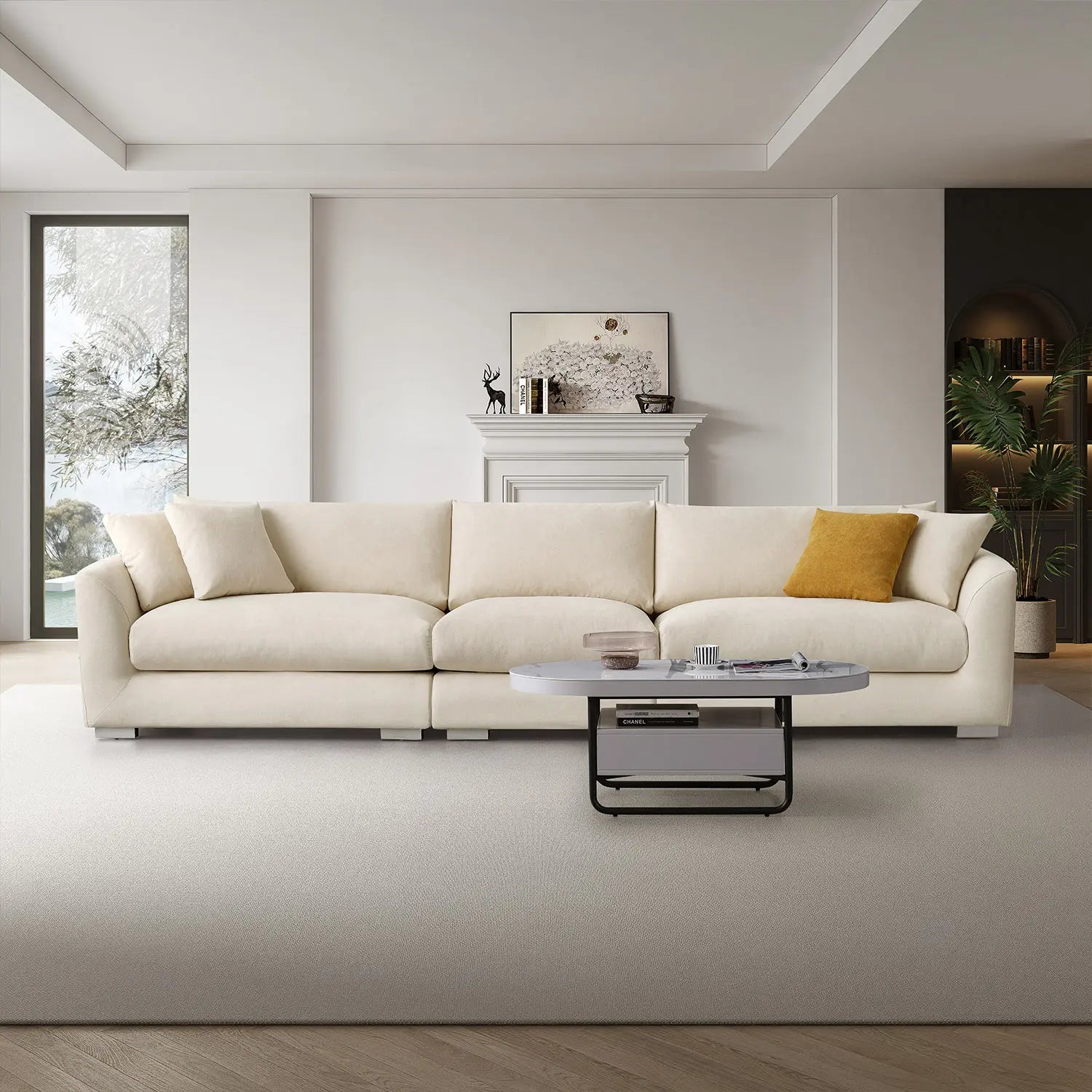 Sydney Feather Sofa - Beige