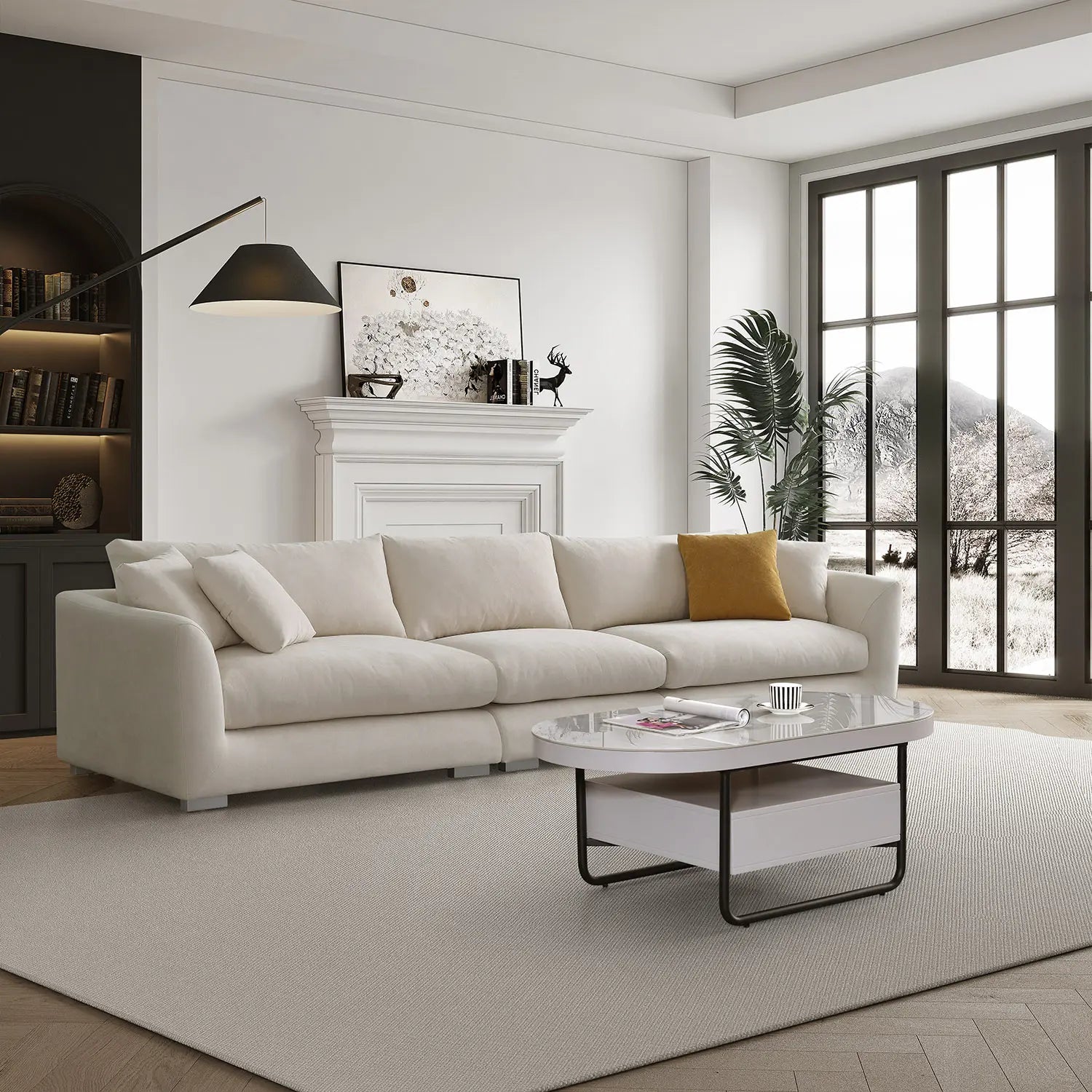 Sydney Feather Sofa - Beige