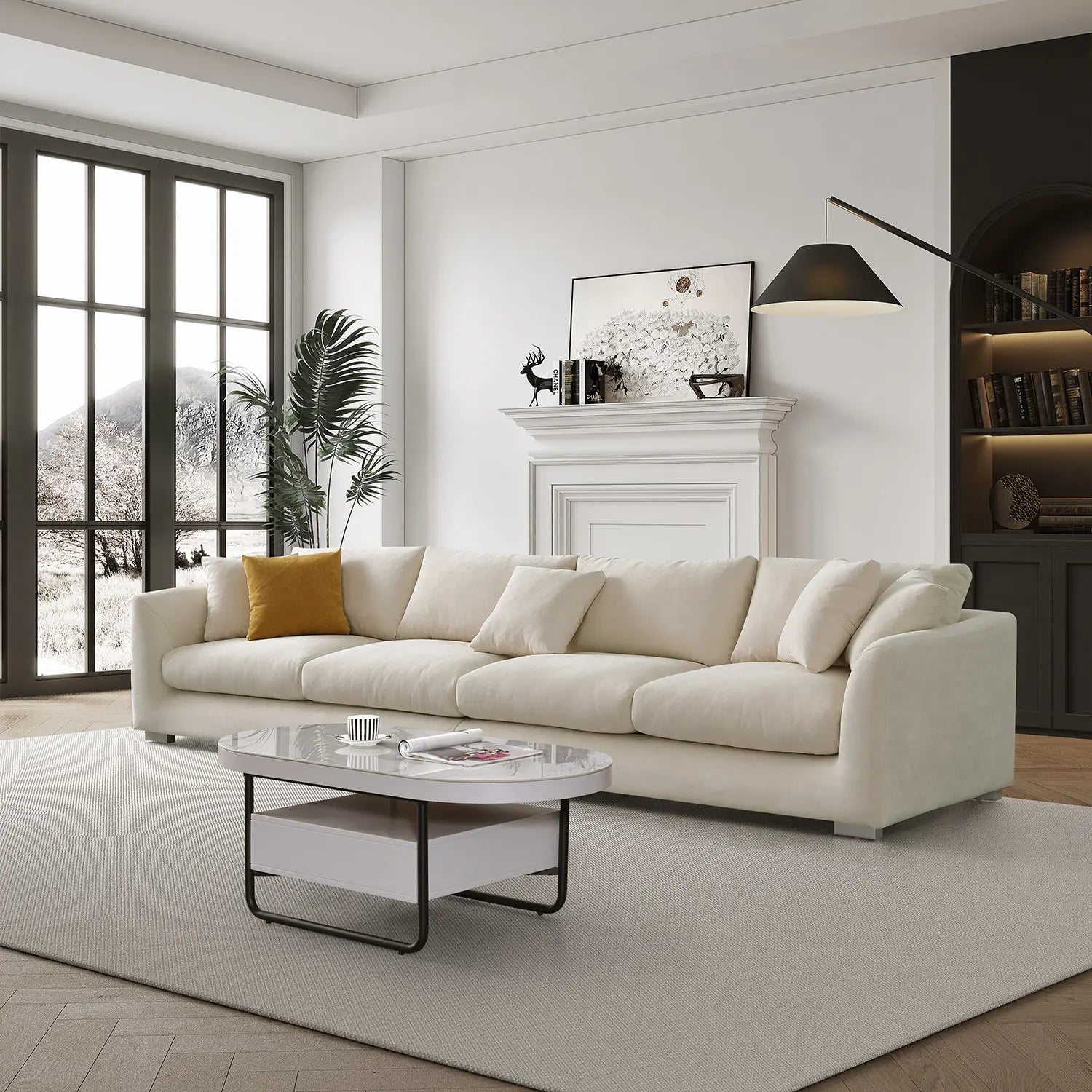 Sydney Feather Sofa - Beige