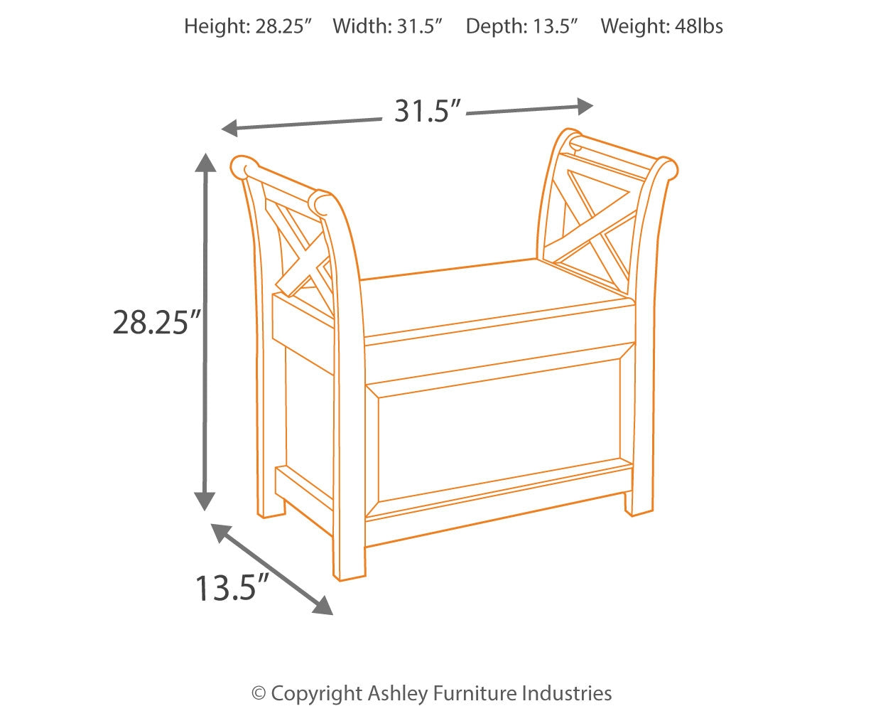 Killarney Accent Bench