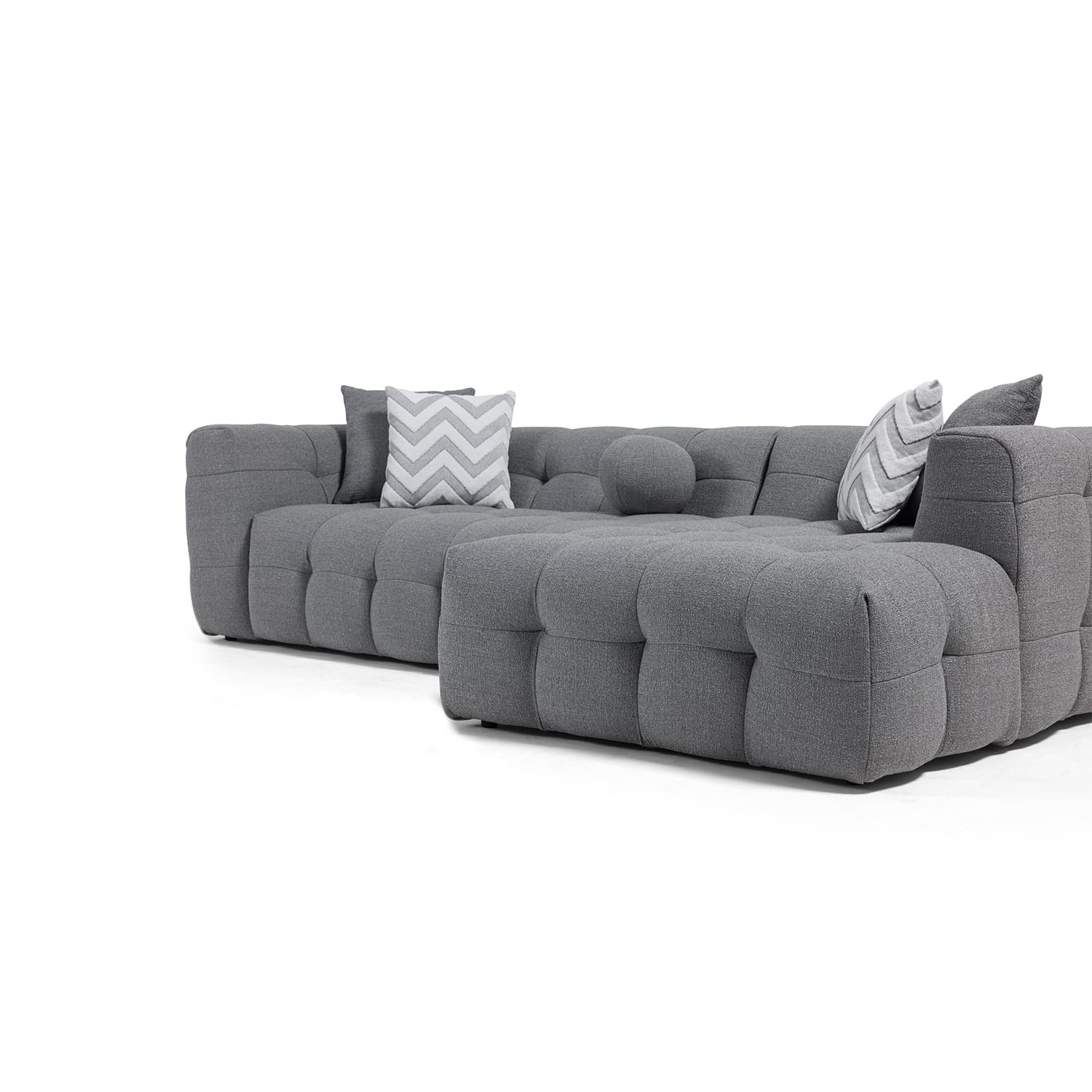 Amsterdam Sectional Sofa - Grey