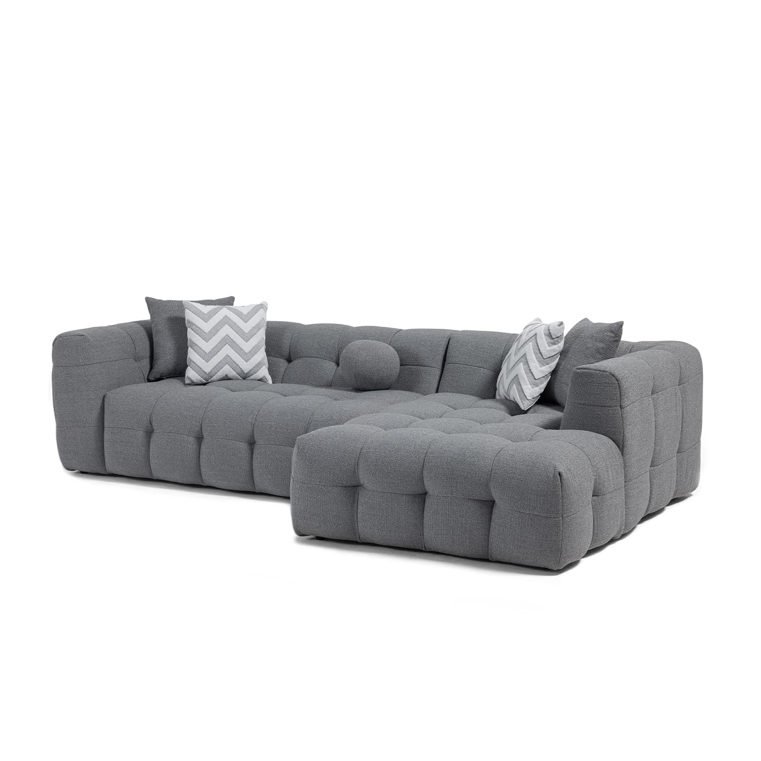 Amsterdam Sectional Sofa - Grey