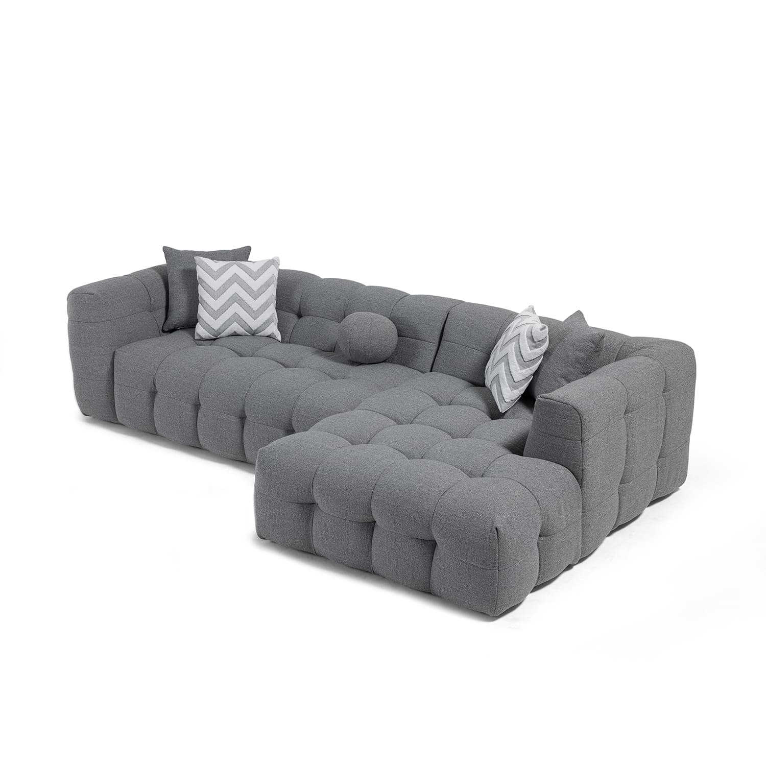 Amsterdam Sectional Sofa - Grey