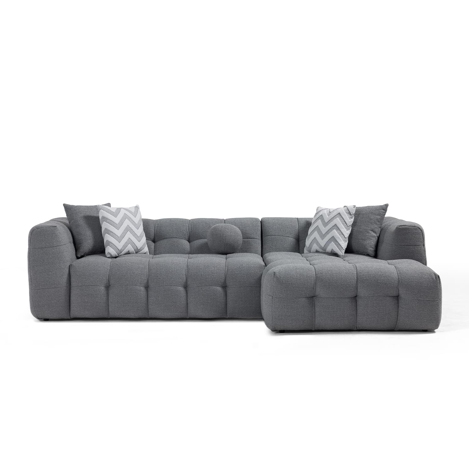 Amsterdam Sectional Sofa - Grey