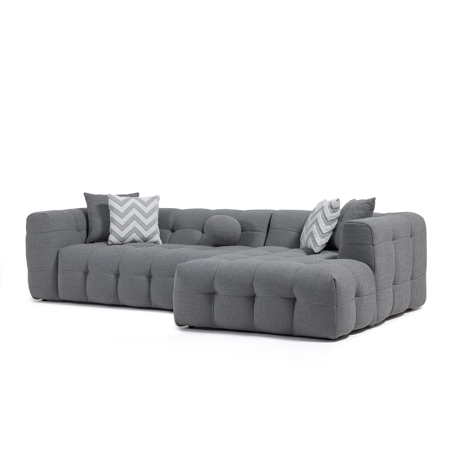 Amsterdam Sectional Sofa - Grey