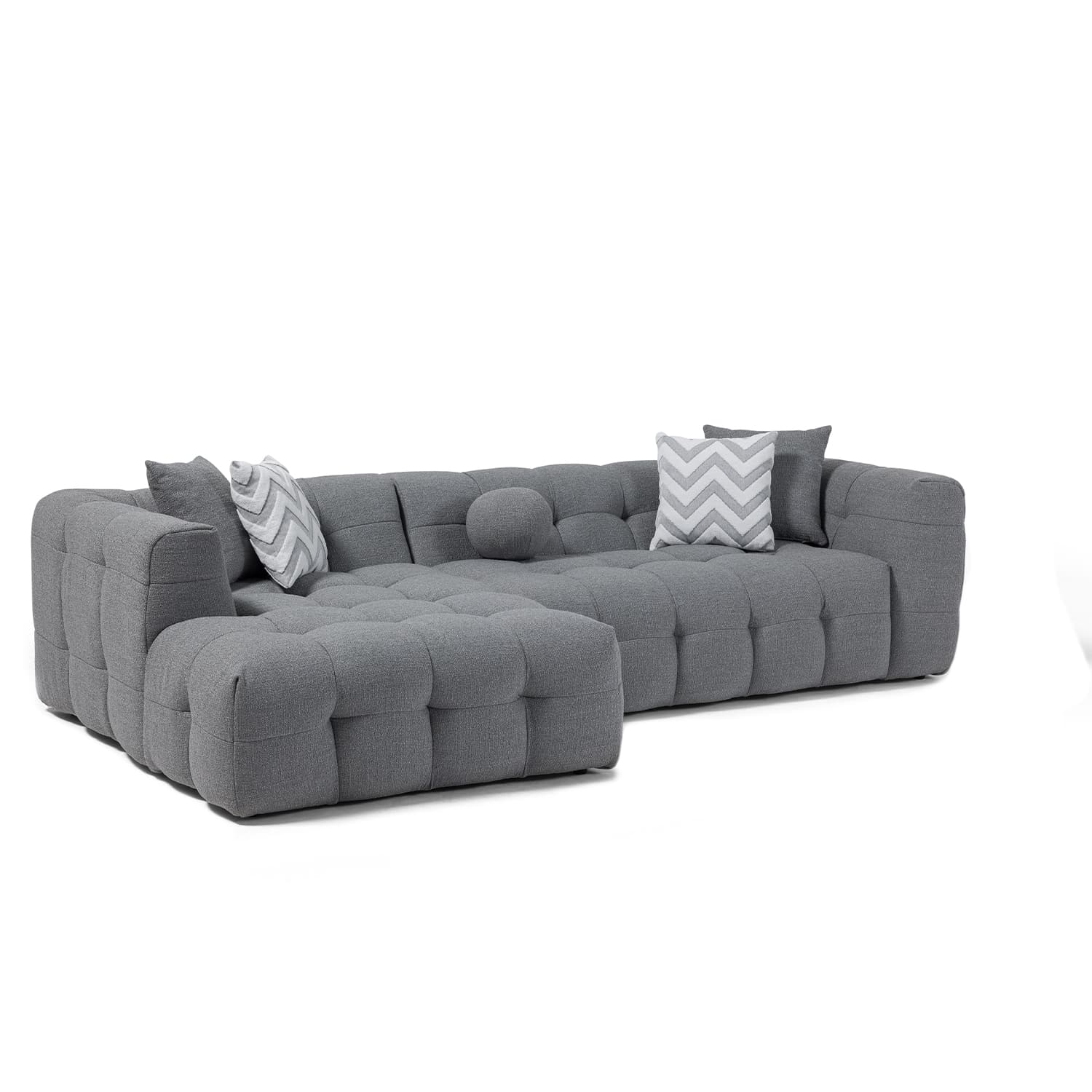 Amsterdam Sectional Sofa - Grey
