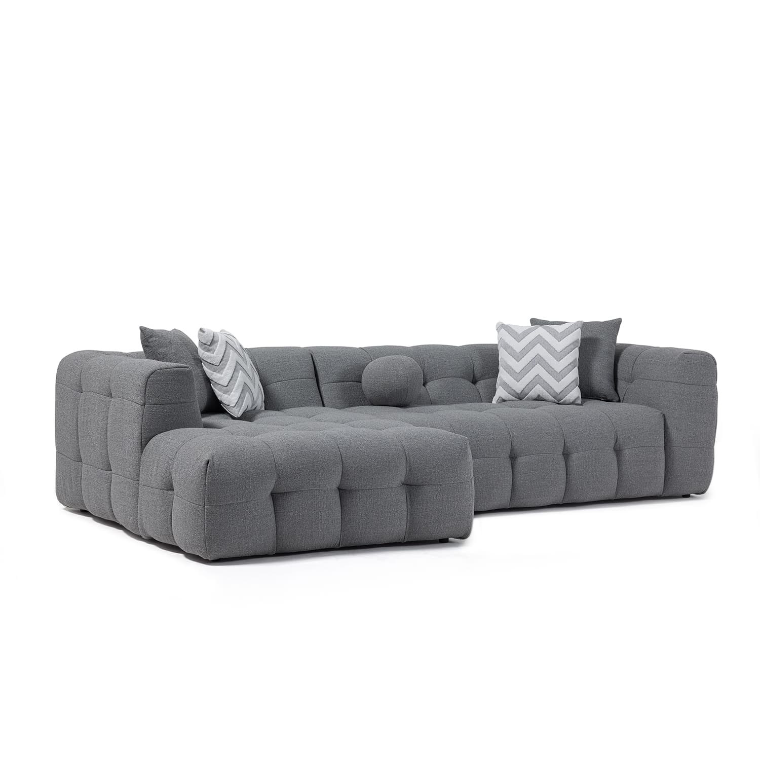 Amsterdam Sectional Sofa - Grey