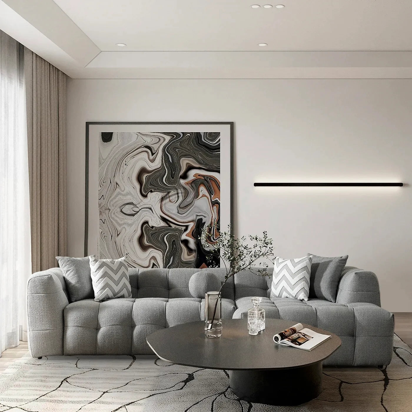 Amsterdam Sectional Sofa - Grey