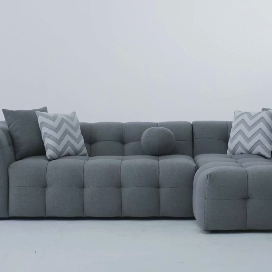 Amsterdam Sectional Sofa - Grey