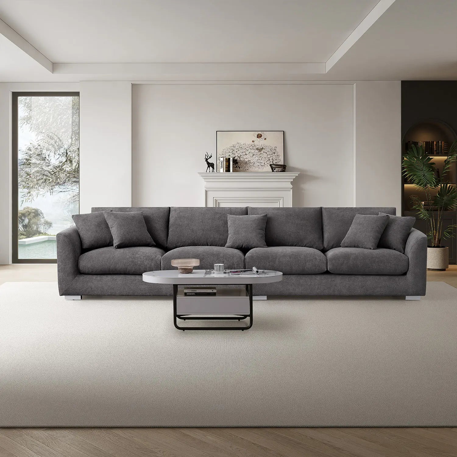 Sydney Feather Sofa - Grey