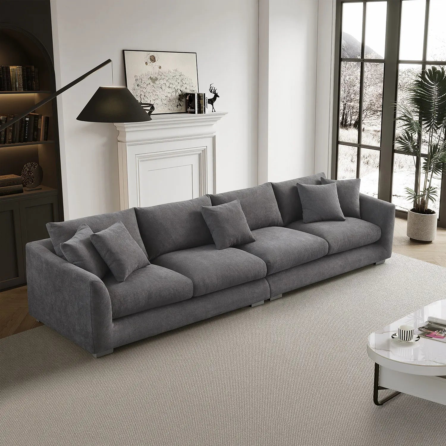 Sydney Feather Sofa - Grey