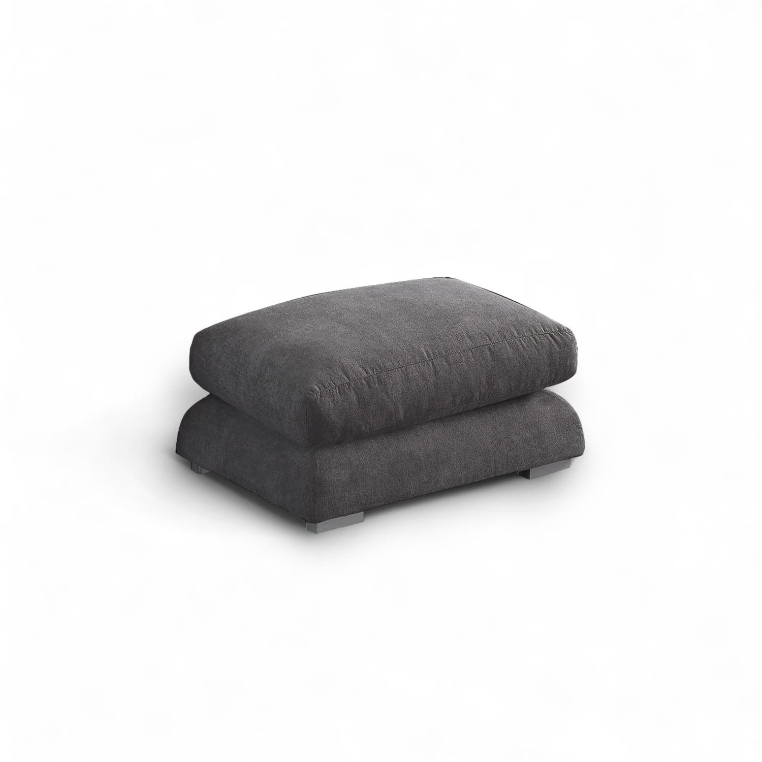 Sydney Feather Ottoman - Grey