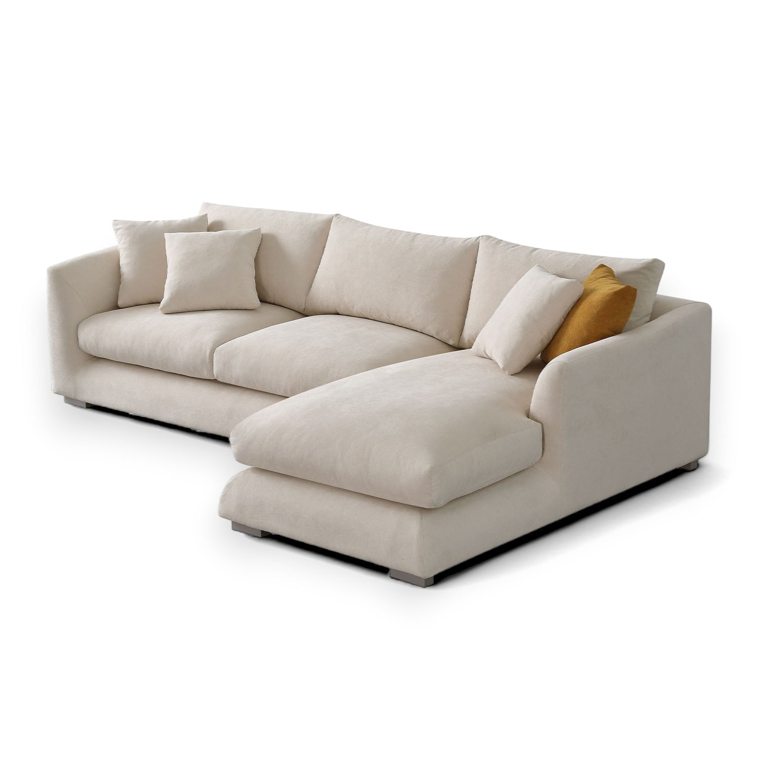 Sydney Feather Sectional Sofa - Beige