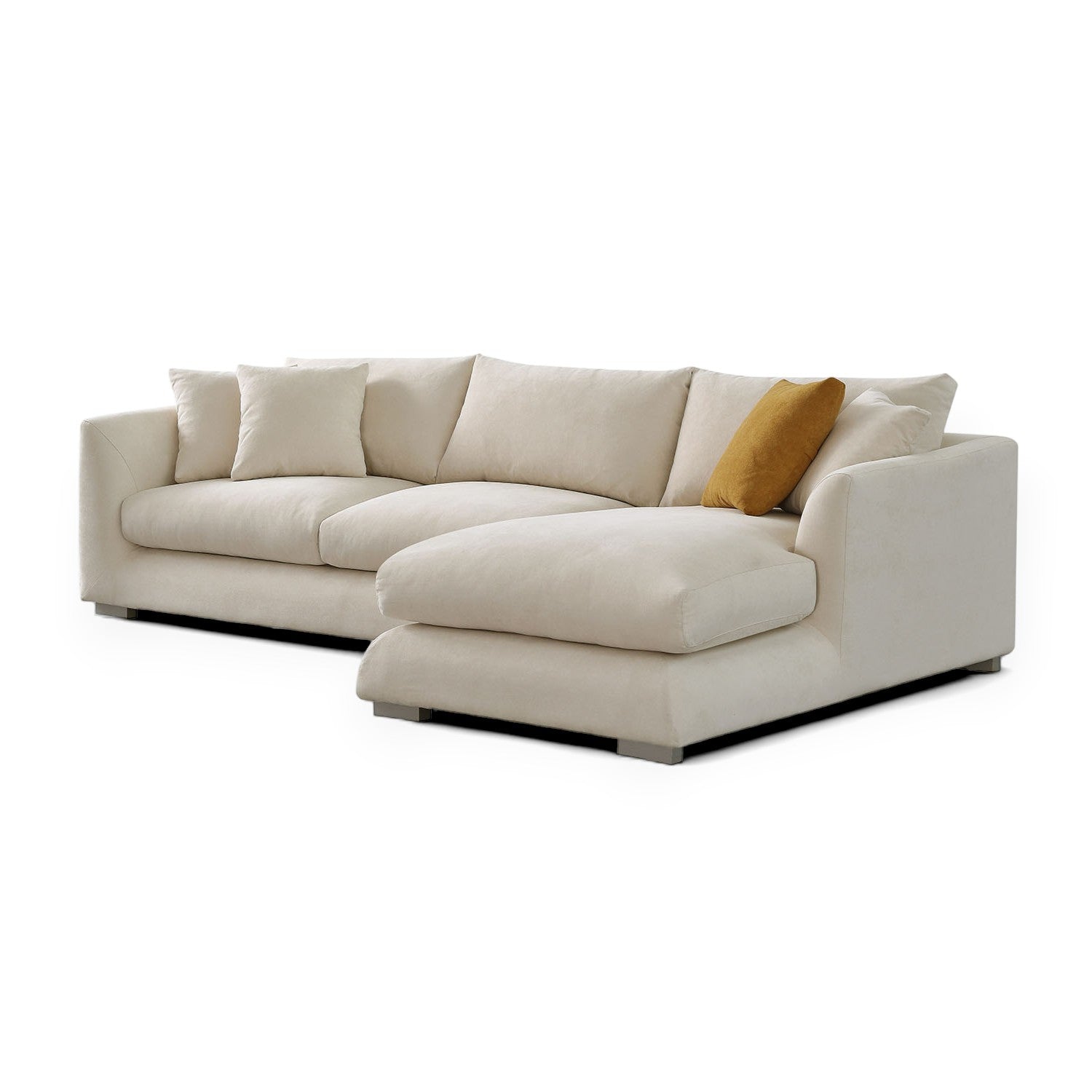 Sydney Feather Sectional Sofa - Beige