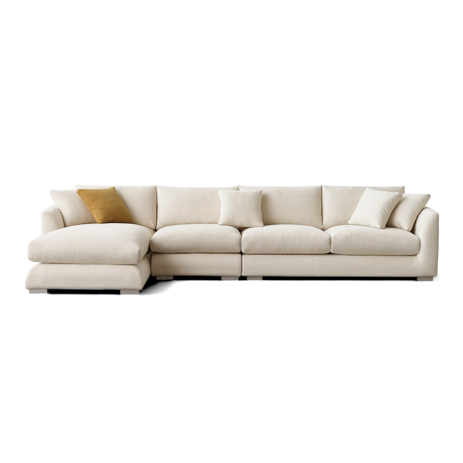 Sydney Feather Sectional Sofa - Beige