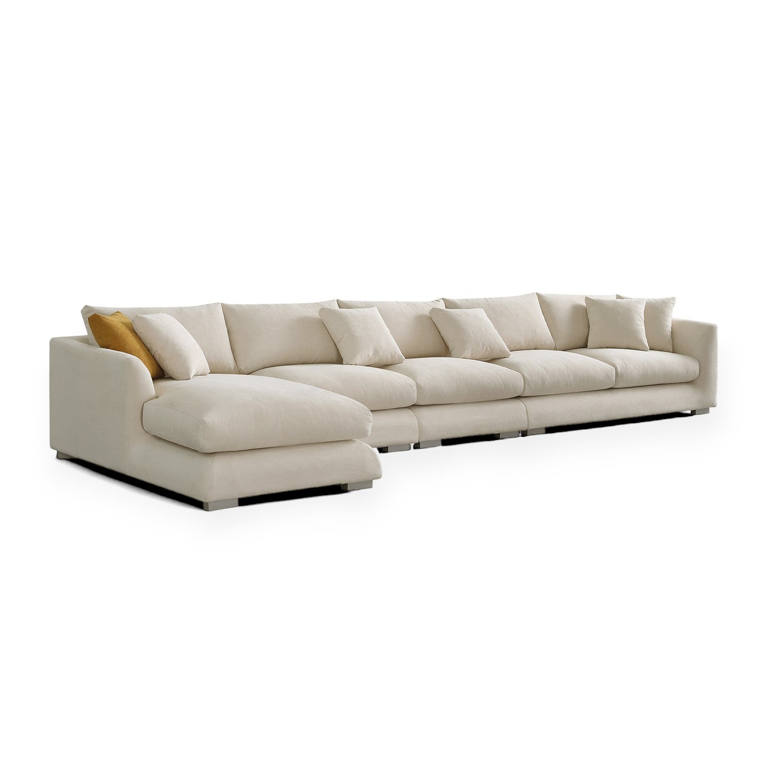 Sydney Feather Sectional Sofa - Beige