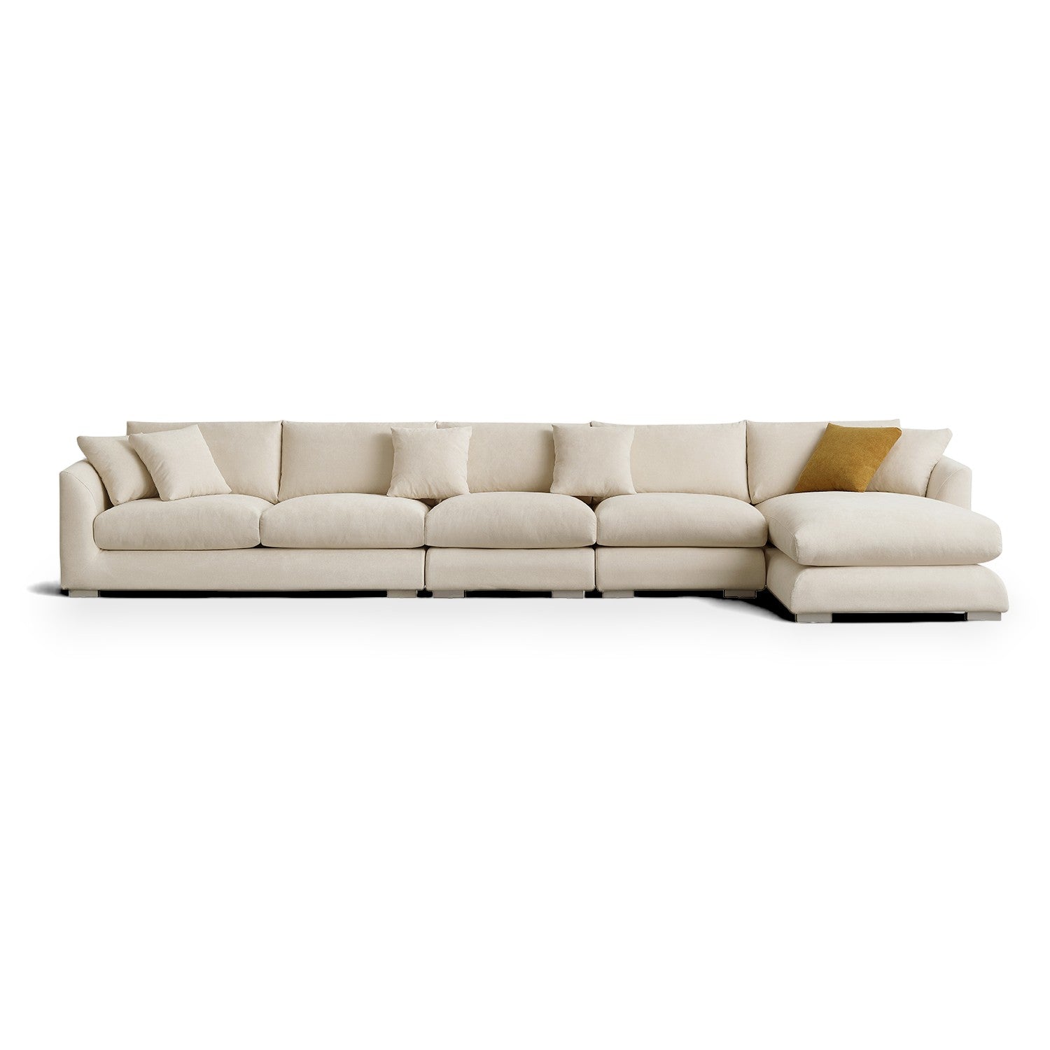 Sydney Feather Sectional Sofa - Beige