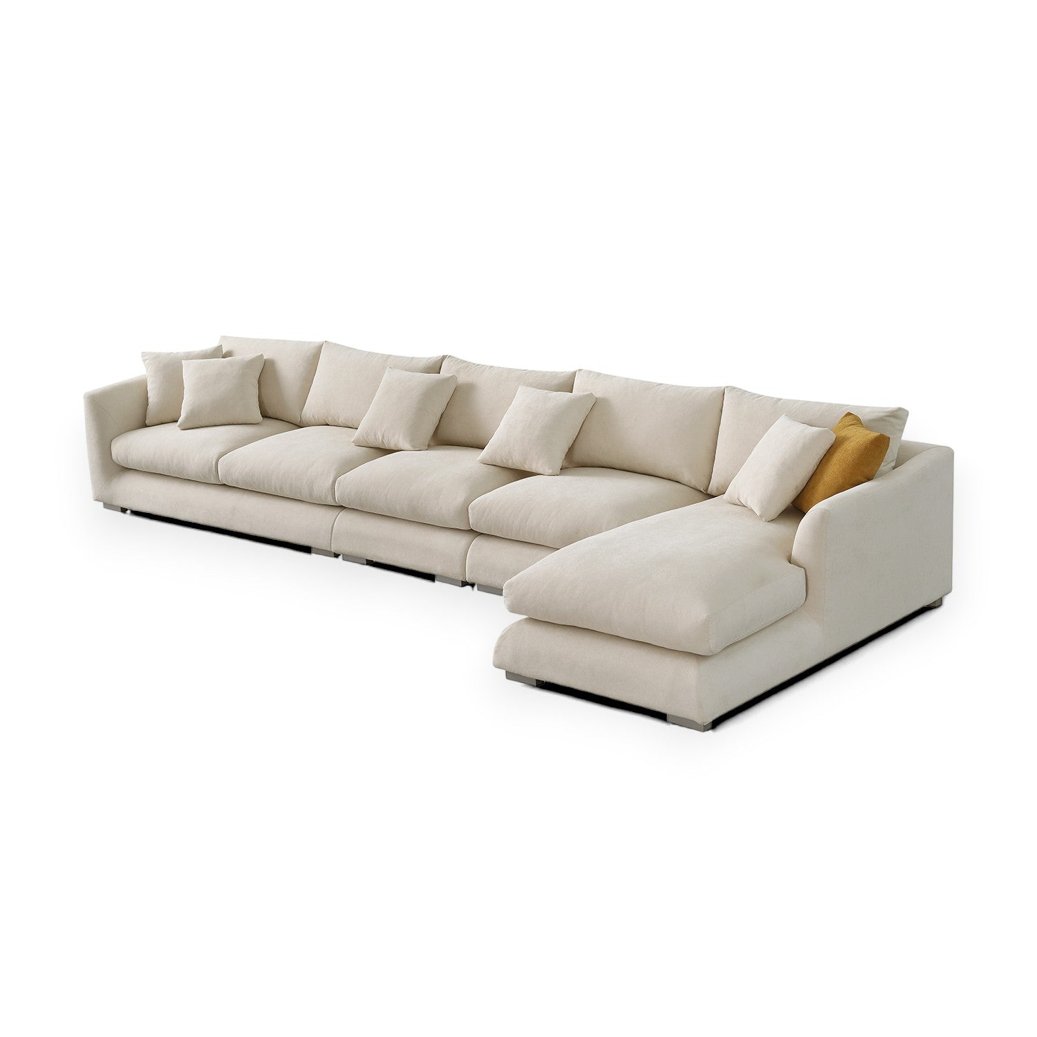 Sydney Feather Sectional Sofa - Beige
