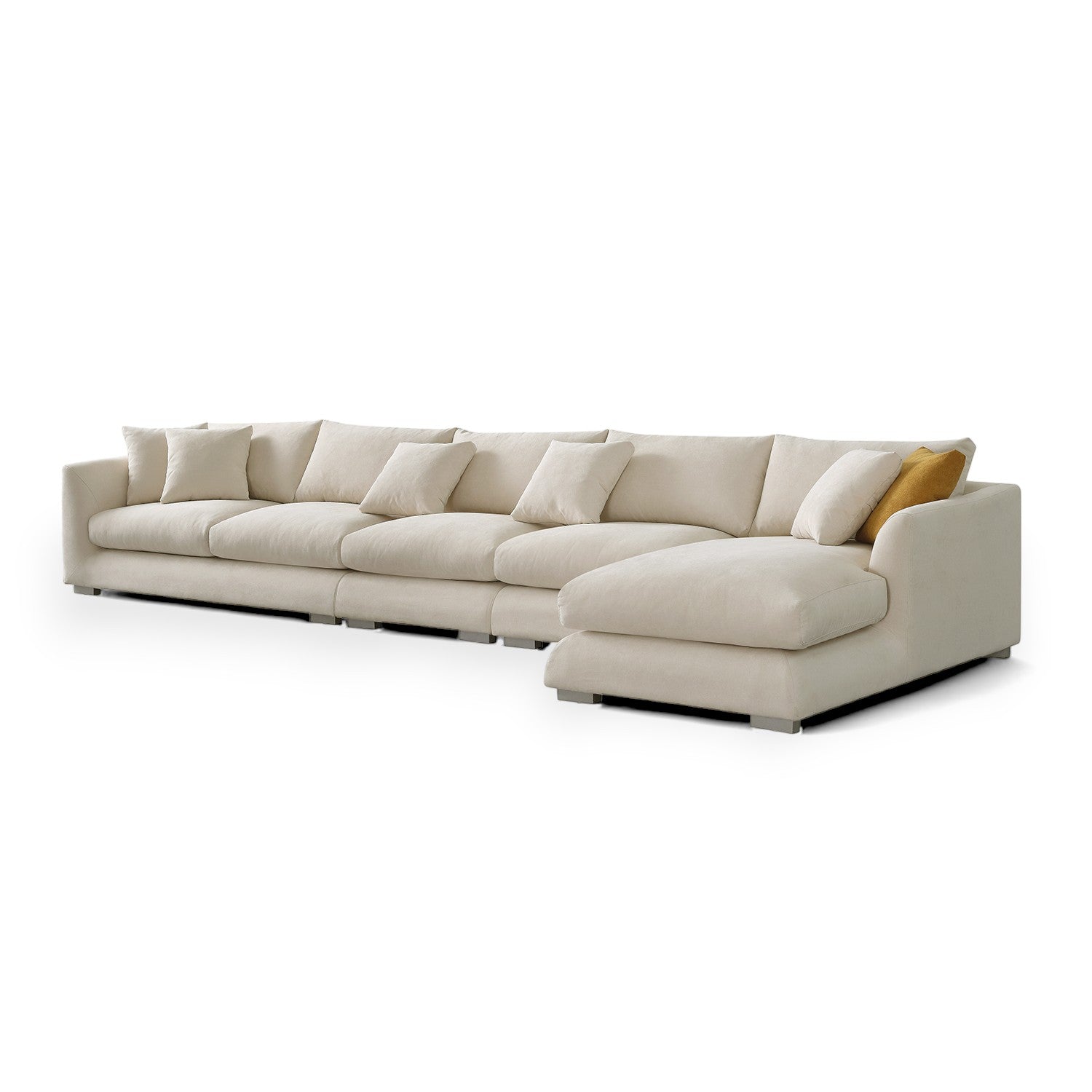 Sydney Feather Sectional Sofa - Beige