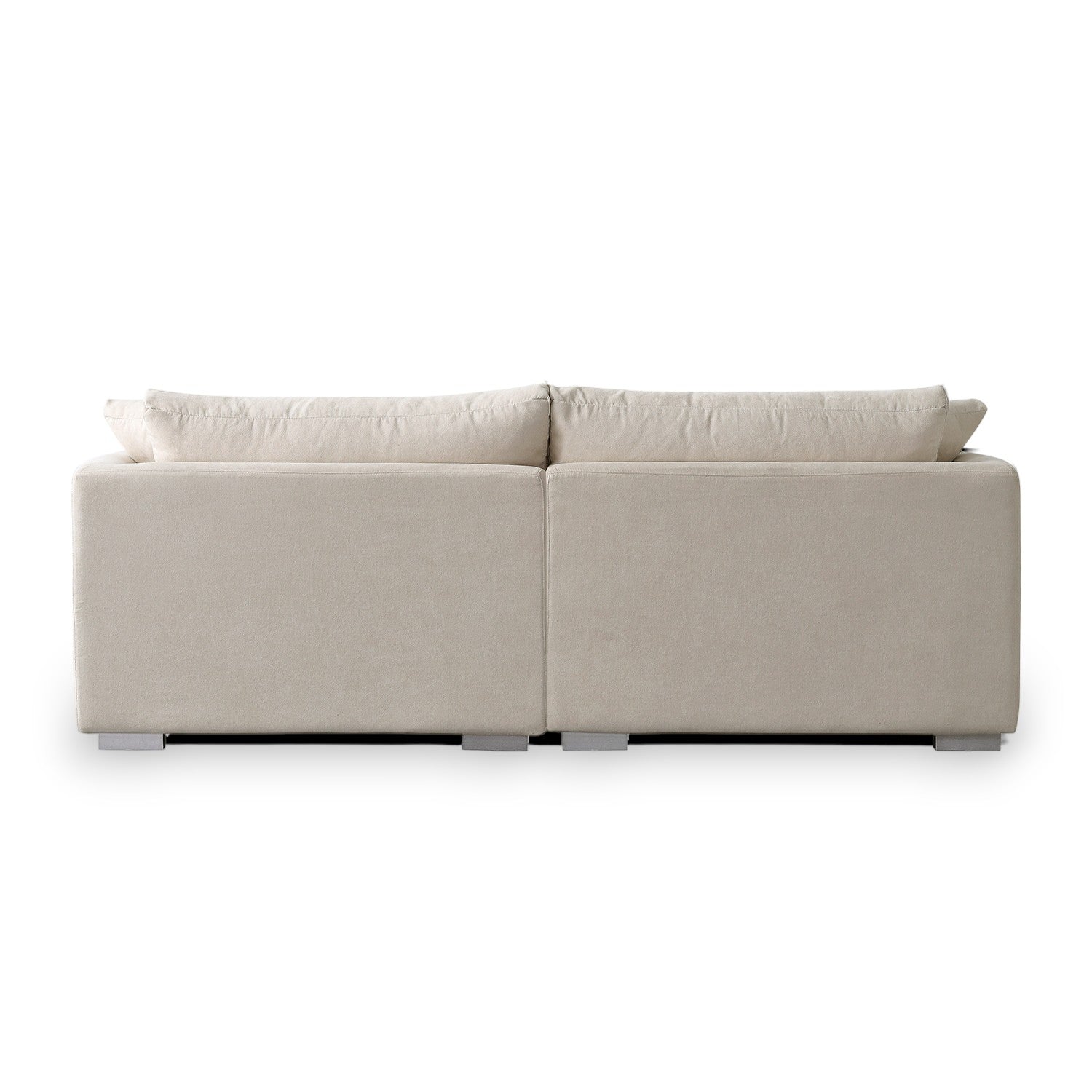 Sydney Feather Sofa + Ottoman - Beige