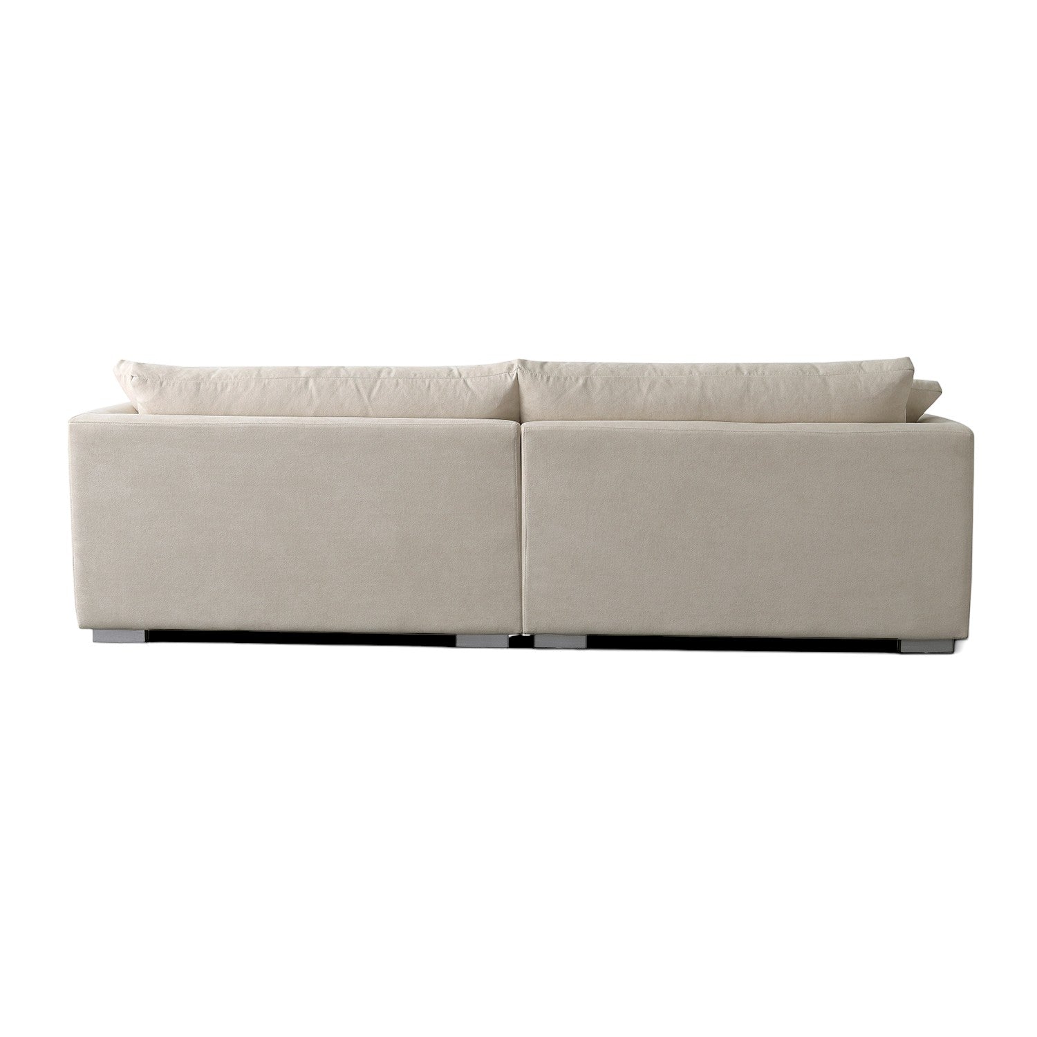 Sydney Feather Sofa + Ottoman - Beige