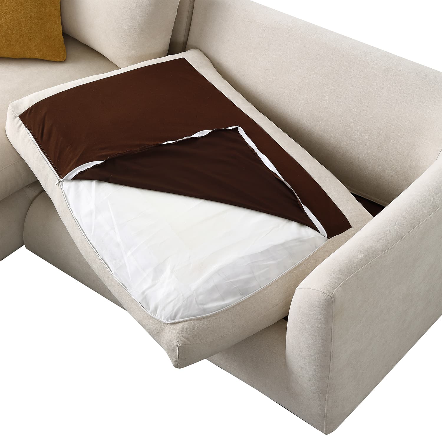 Sydney Feather 2.0 Sectional Sofa - Beige