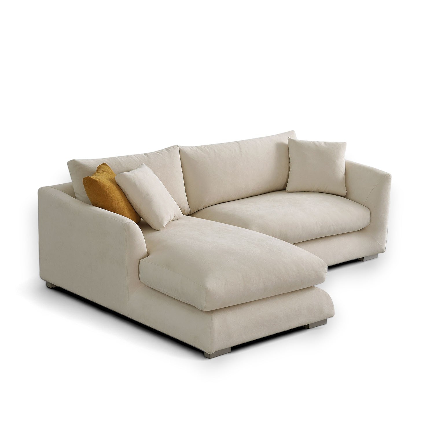 Sydney Feather Sectional Sofa - Beige