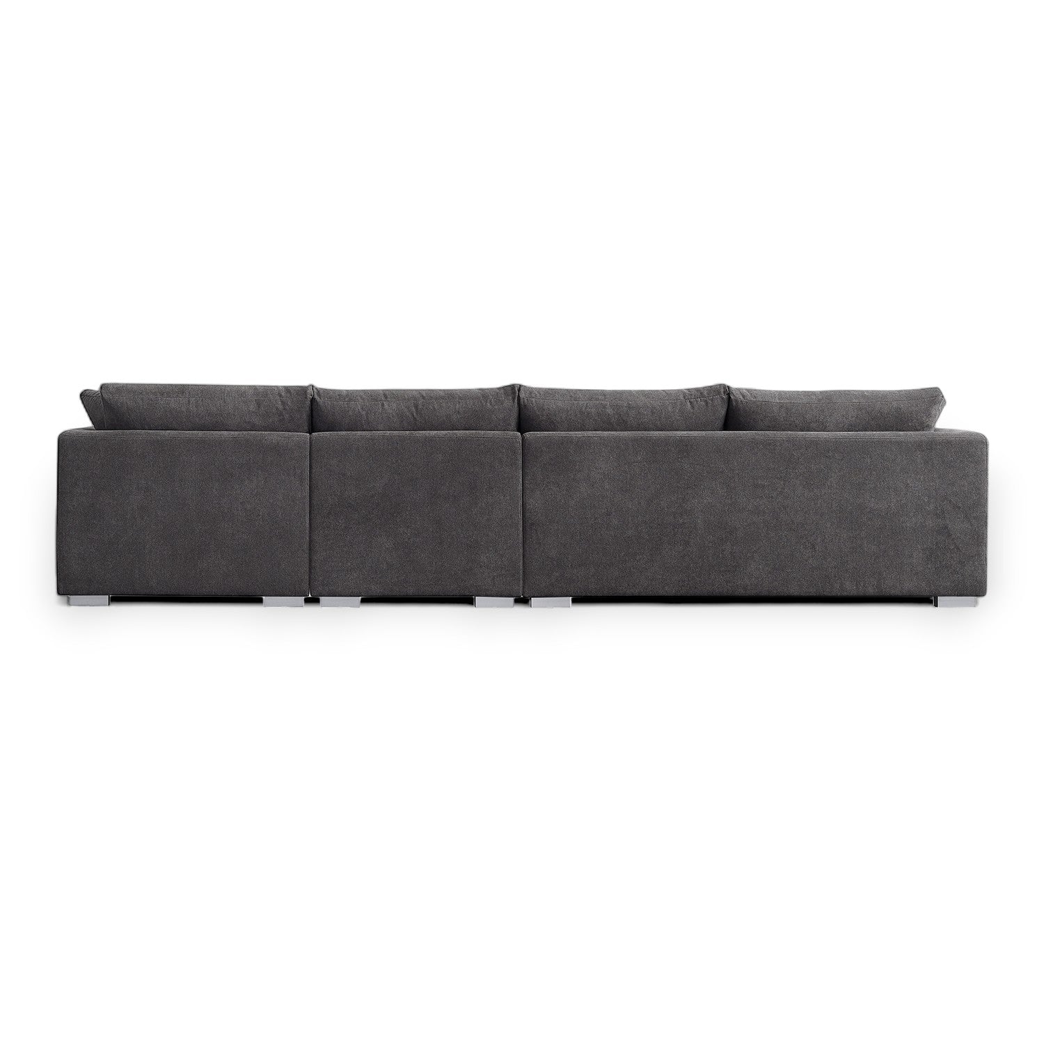 Sydney Feather Sectional Sofa - Grey
