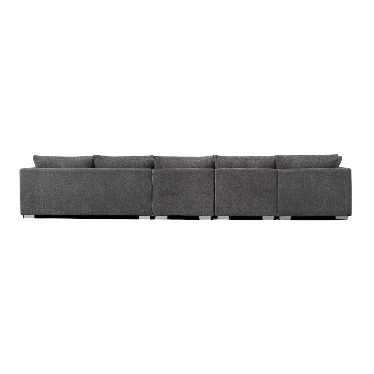 Sydney Feather Sectional Sofa - Grey