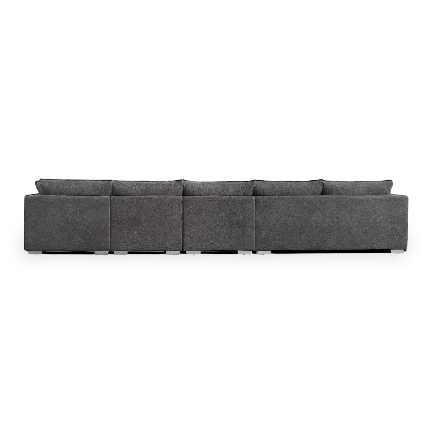 Sydney Feather Sectional Sofa - Grey