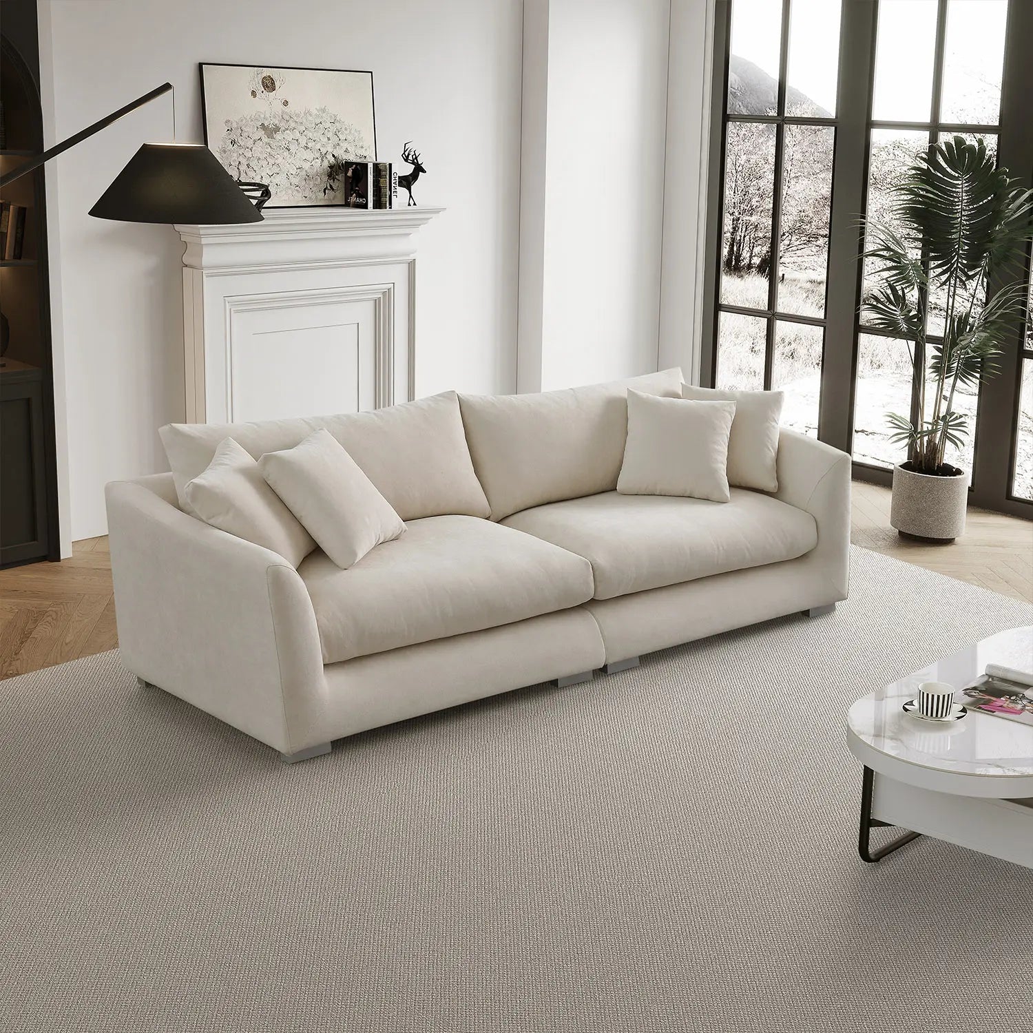 Sydney Feather Sofa - Beige
