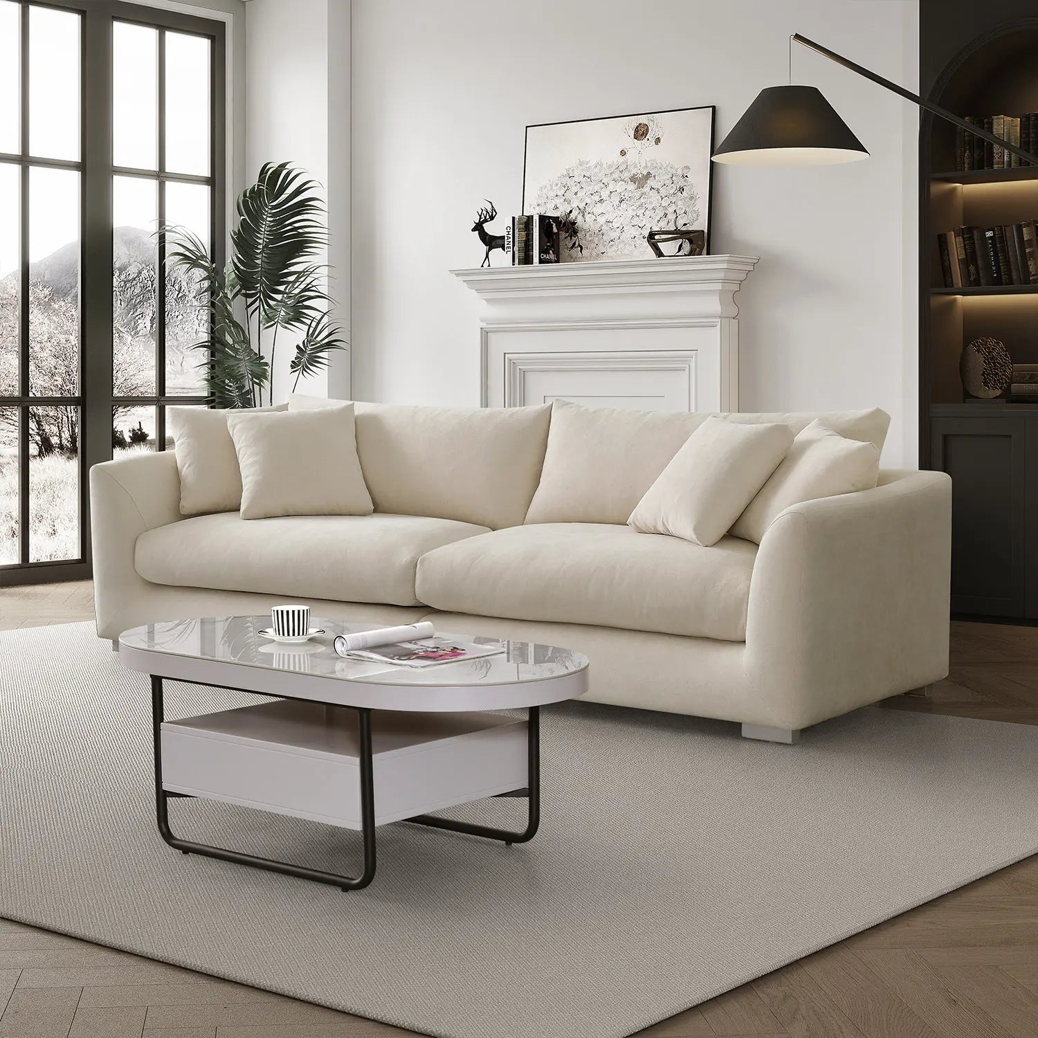 Sydney Feather Sofa - Beige