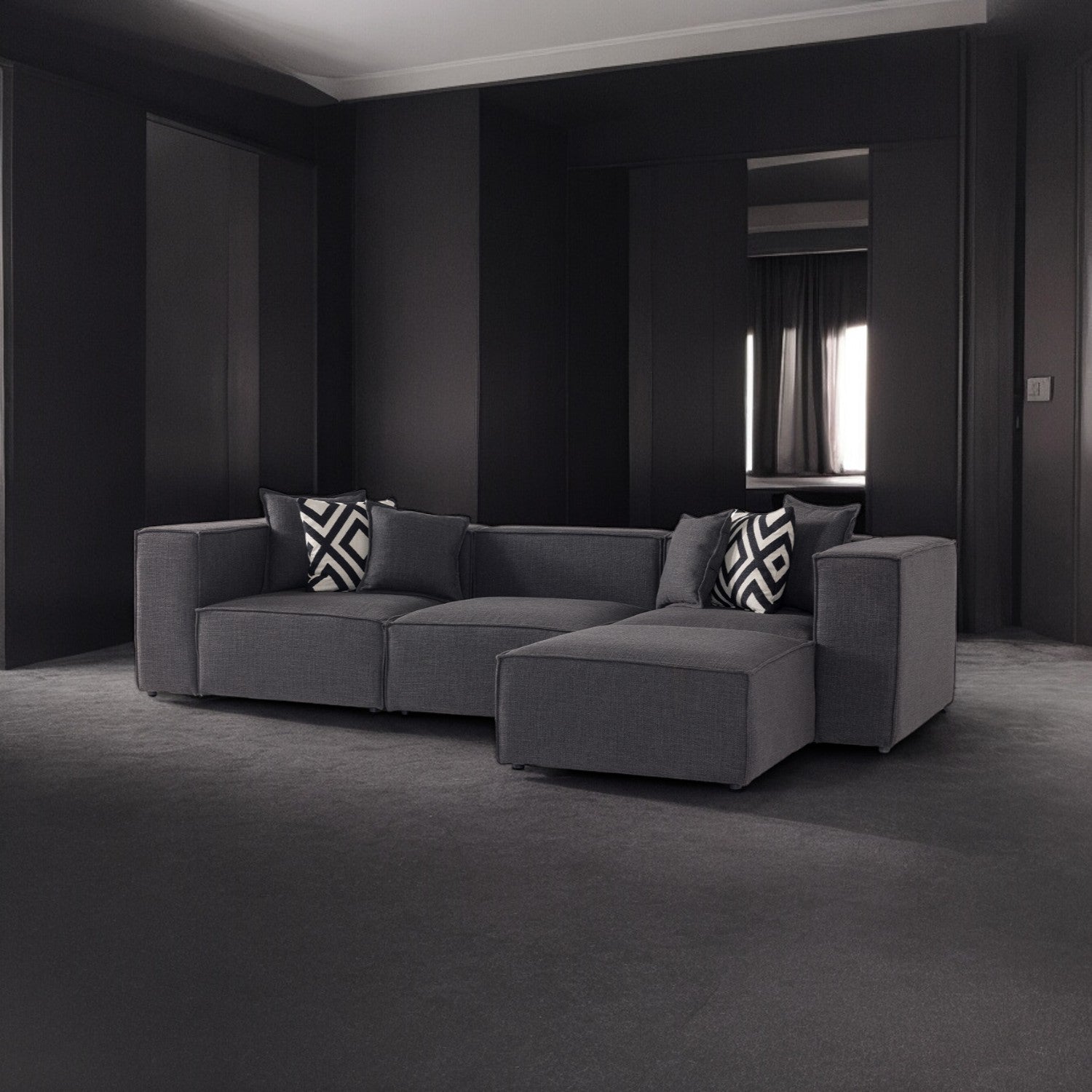 Verona Sofa - Charcoal Chic