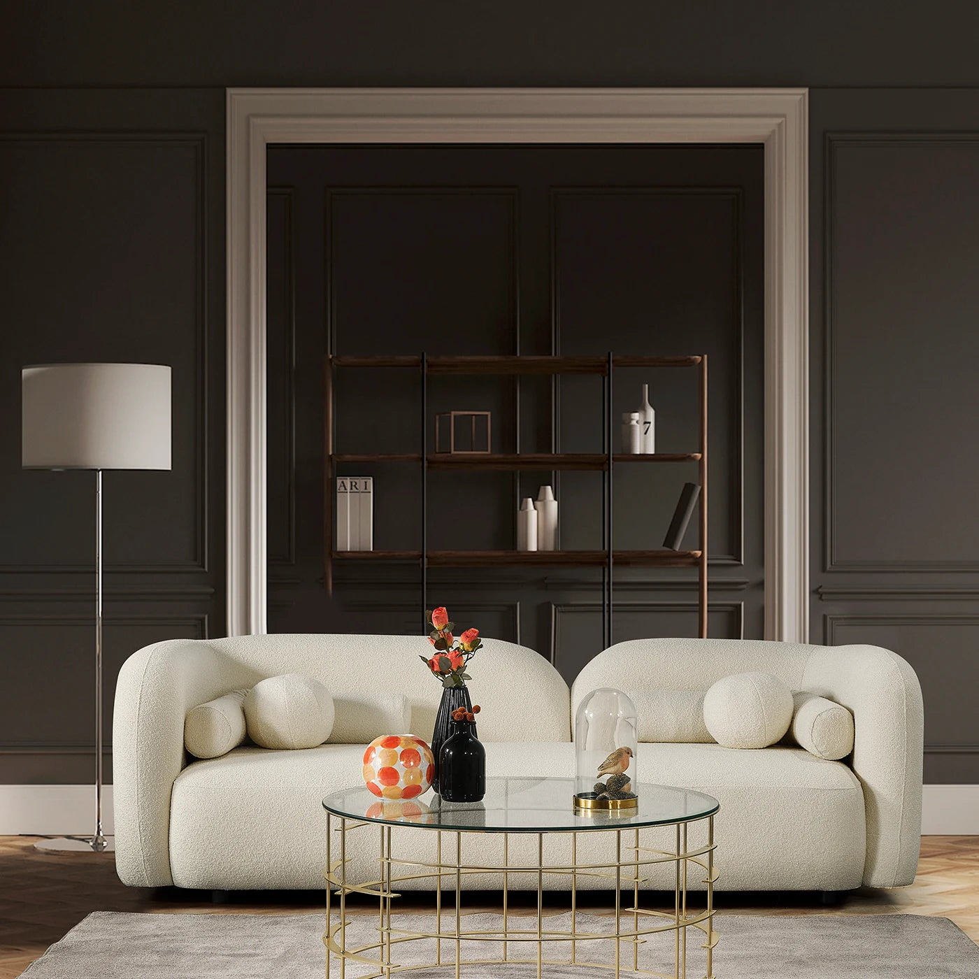 Monaco Sofa - Pearl Mist White