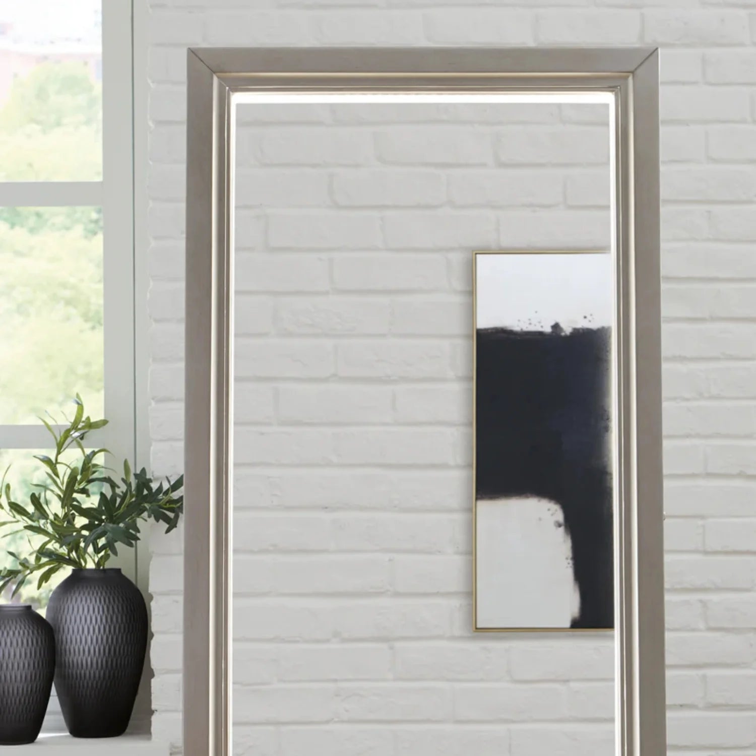 Antwerp Floor Standing Mirror with Storage