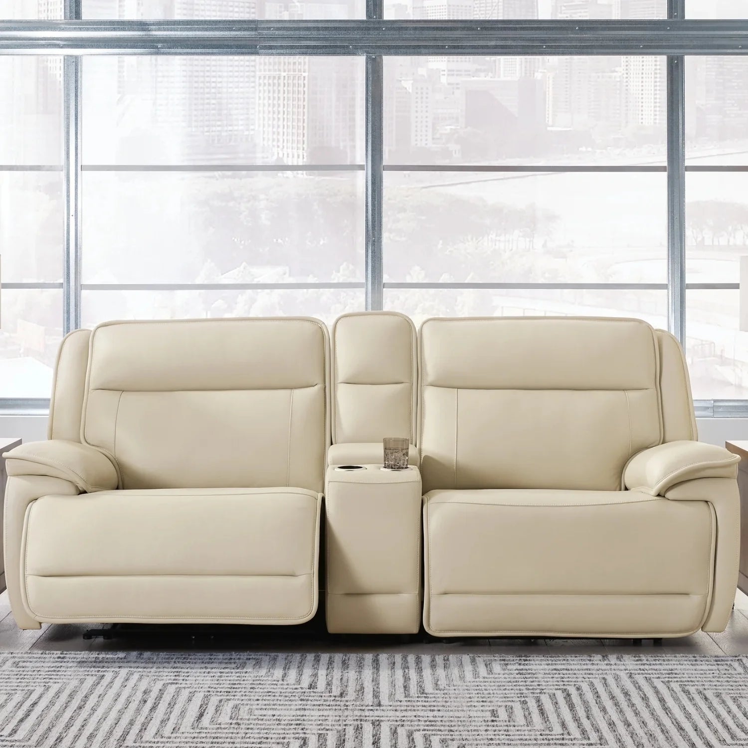 Siena 2-Piece Power Reclining Loveseat Sectional with Console