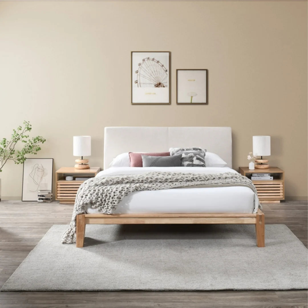 Bergen Bed - Natural Wood