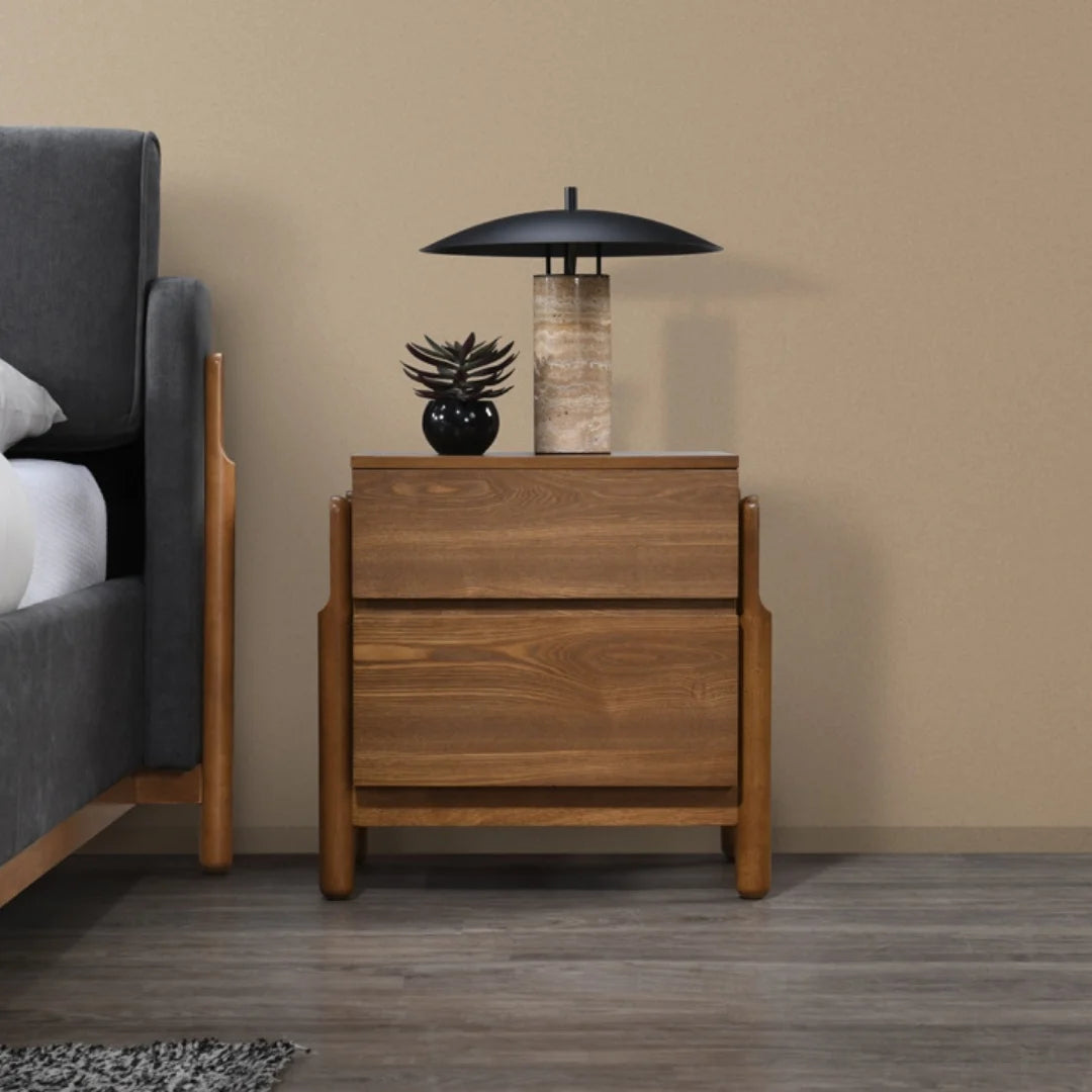 Cortina Nightstand - Set of 2 - Walnut