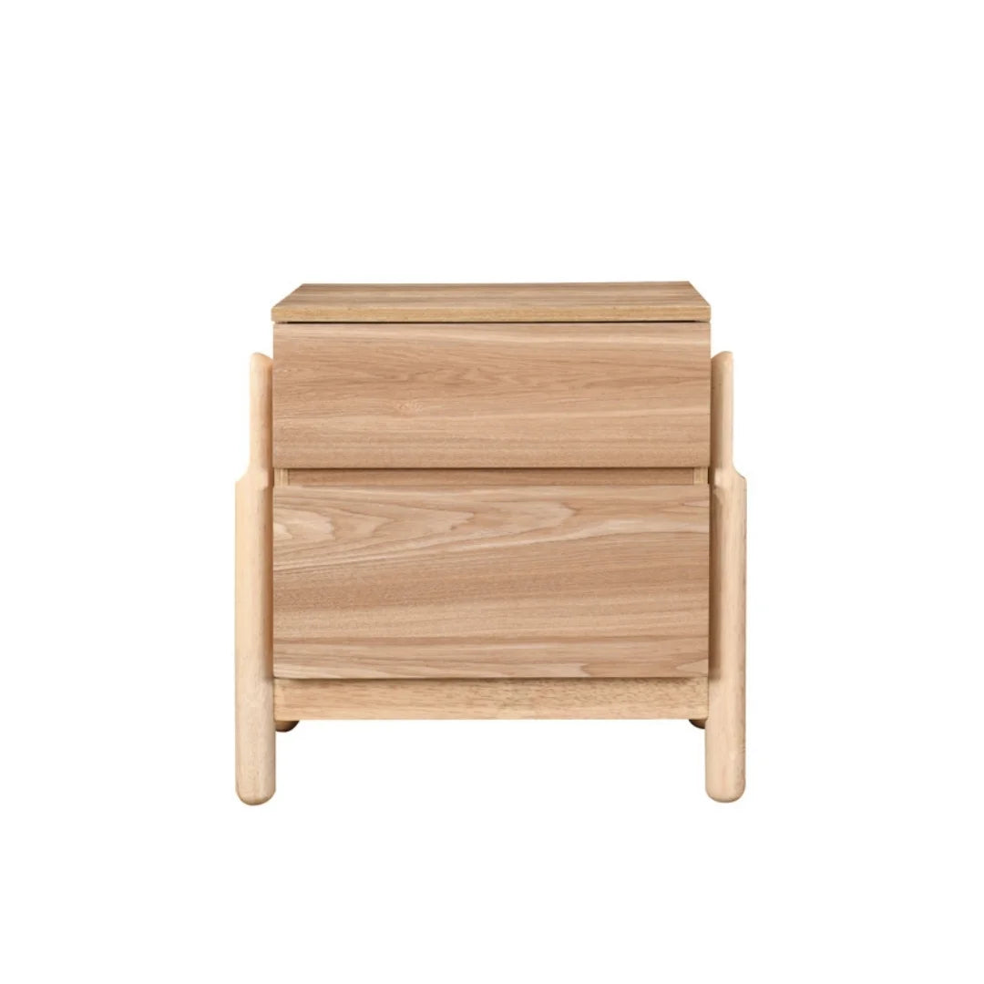 Cortina Nightstand - Set of 2 - Natural Wood