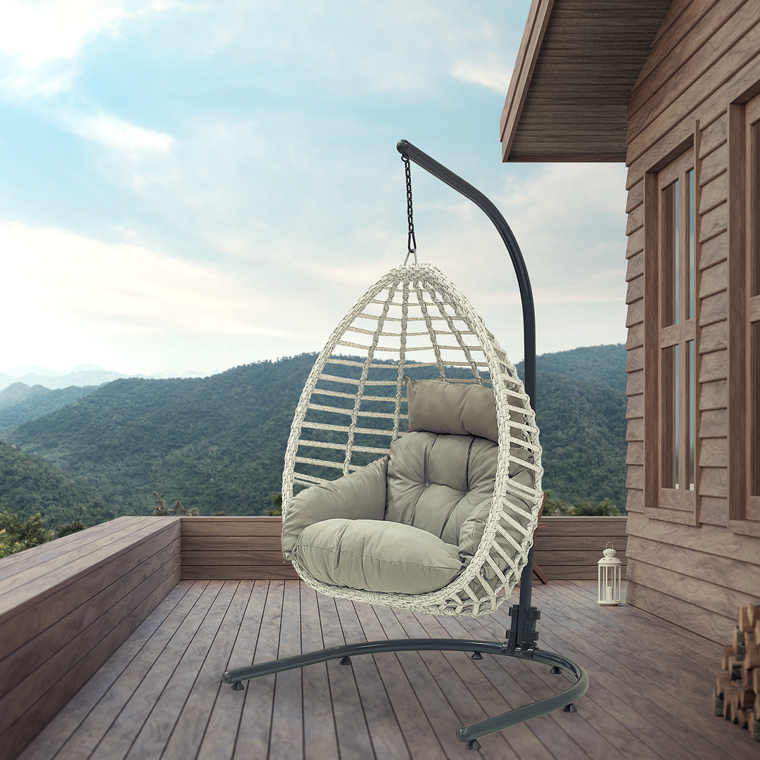 Patio Furniture Hanging Egg Chair Range Milano Pc Woven Rope