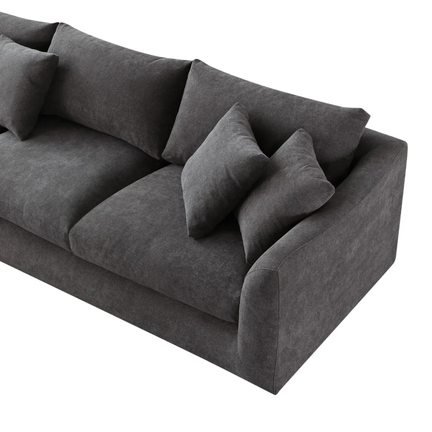 Sydney Feather 2.0 Sofa + Ottoman - Grey