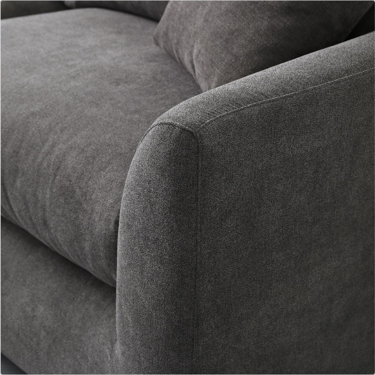 Sydney Feather 2.0 Sofa + Ottoman - Grey