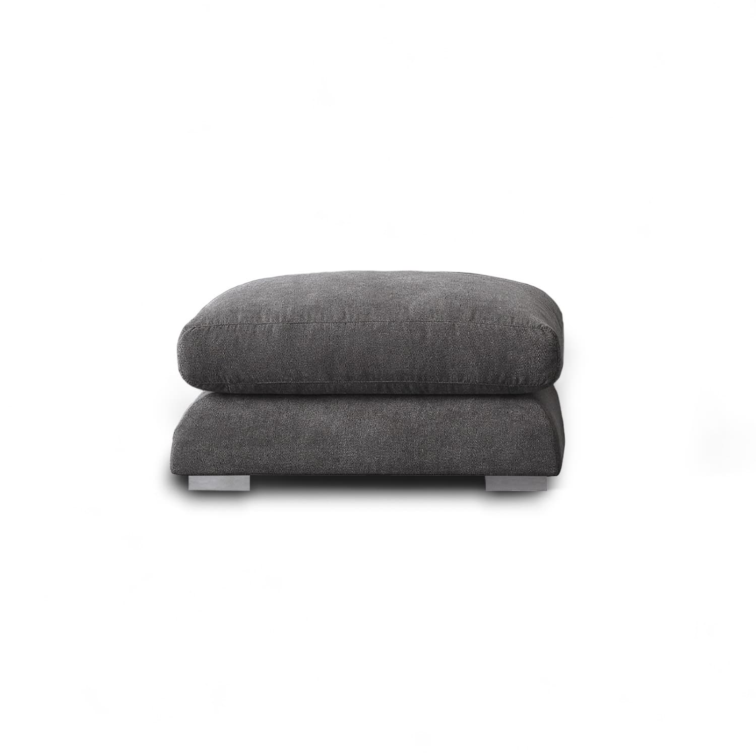 Sydney Feather Ottoman - Grey